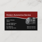 Automobielthema met gestapelde TIres Visitekaartje (Voorkant)