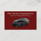Automobielverf en venstertint visitekaartje (Voorkant)