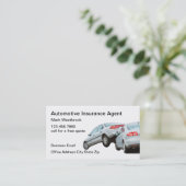 Automobielverzekeringsagent Visitekaartje (Staand voorkant)