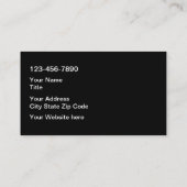 Automobielvoertuig Visitekaartje (Achterkant)