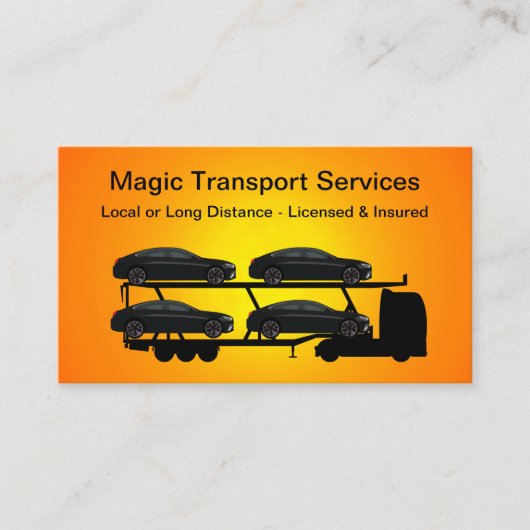 Automobielvoertuig Visitekaartje (Voorkant)