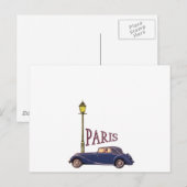 Automobile 1920 - Parijs Briefkaart (Voorkant / Achterkant)