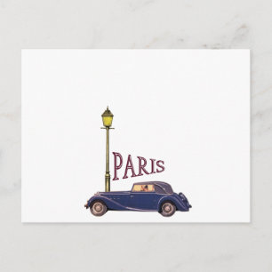 Automobile 1920 - Parijs Briefkaart