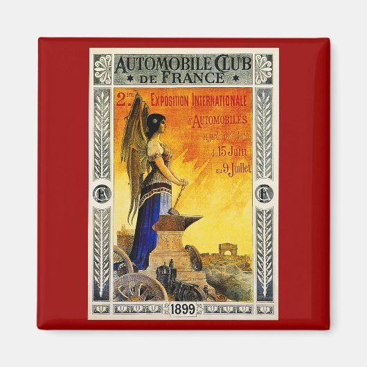 Automobile Club de France 1899 Magneet (Voorkant)
