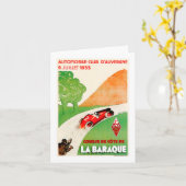 Automobile Club ~ Vintage Car Advertisation Kaart (Gele Bloem)