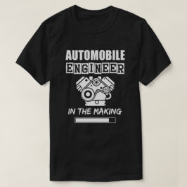 Automobile Engineer in de maak, effen textuur T-shirt