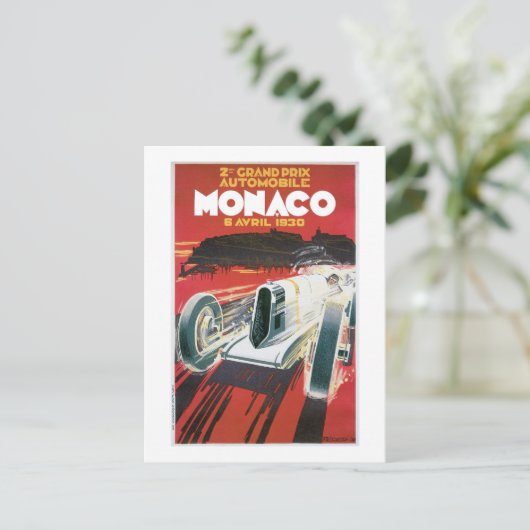 Automobile Monaco Briefkaart (Staand voorkant)