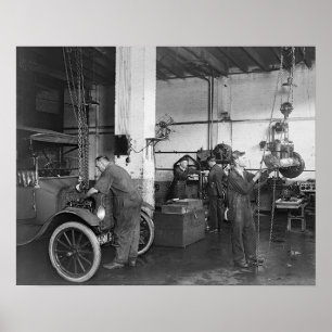 Automobile Repair Shop, 1919.  foto Poster