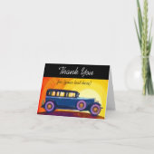  Automobile Sunset Persoonlijk Bedankt (Voorkant)