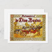 Automobiles de Dion-Bouton Briefkaart (Voorkant / Achterkant)