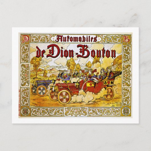Automobiles de Dion-Bouton Briefkaart (Voorkant)