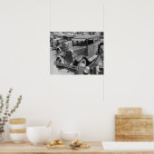 Automobiles on Main Street, 1941. foto Poster (Keuken)