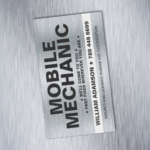 AUTOMONTEUR / AUTOBOUWKUNDIGE AUTORepareerdienst Magnetisch Visitekaartje