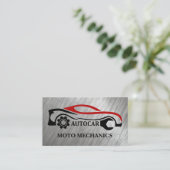 automonteur | Autosleutel Logo Visitekaartje (Staand voorkant)
