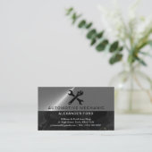 automonteur koper Metallic Gold glanzend staal Visitekaartje (Staand voorkant)