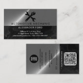 automonteur koper Metallic Gold glanzend staal Visitekaartje (Voorkant / Achterkant)