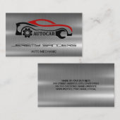 automonteur | metallisch Visitekaartje (Voorkant / Achterkant)