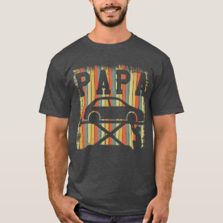 Automonteur Papa Retro Vaderdag cadeau T-shirt