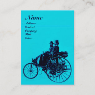 AUTOMOTIEF MONOGRAM blauwe turquase AUTOMATISCH RE Visitekaartje