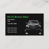 Automotive autoruit reparatie diensten visitekaartje (Voorkant)