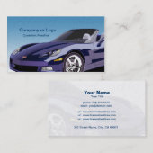 Automotive Business Card-sjabloon Visitekaartje (Voorkant / Achterkant)