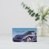 Automotive Business Card-sjabloon Visitekaartje (Staand voorkant)