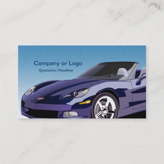 Automotive Business Card-sjabloon Visitekaartje (Voorkant)