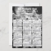 Automotive Business Mini Kalender Magnet 2019 Magnetische Uitnodiging (Voorkant)