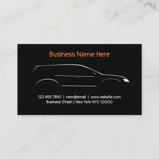 Automotive Car Care Visitekaartje (Voorkant)