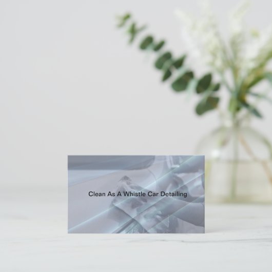 Automotive Car Detailing Services Nieuw Visitekaartje (Staand voorkant)