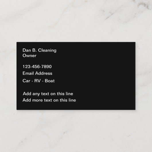 Automotive Car Detailing Services Nieuw Visitekaartje