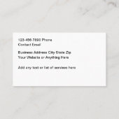 Automotive Carbon Fiber Look Business Cards Visitekaartje (Achterkant)