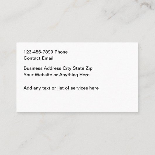 Automotive Carbon Fiber Look Business Cards Visitekaartje (Achterkant)