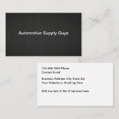 Automotive Carbon Fiber Look Business Cards Visitekaartje (Voorkant / Achterkant)