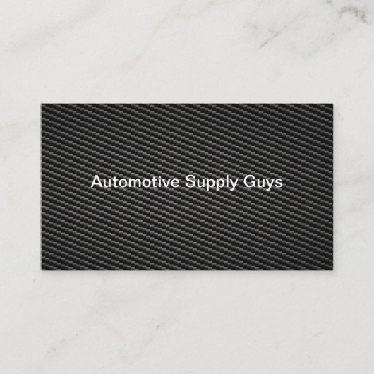 Automotive Carbon Fiber Look Business Cards Visitekaartje (Voorkant)