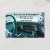 Automotive Classic Car Restauratie Visitekaartje (Voorkant)