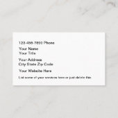 Automotive Cool Visitekaartjes (Achterkant)