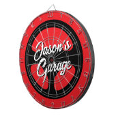 Automotive dartboard met auto stuurwiel print dartbord (Voorkant Rechts)