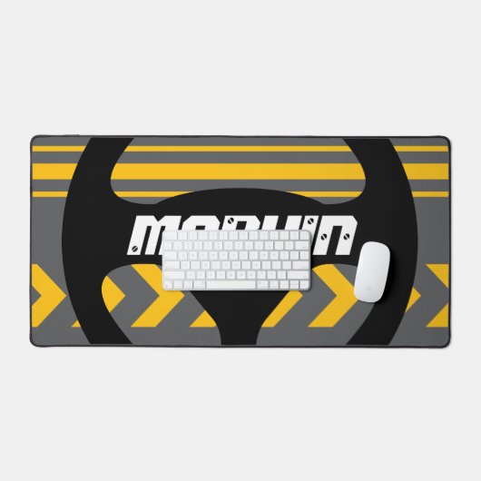 Automotive desk mat or mouse pad with custom text (Keyboard & Muis)
