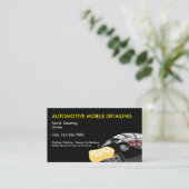 Automotive Detailing Visitekaartjes (Staand voorkant)