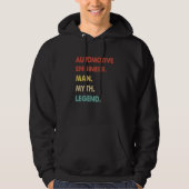 Automotive Engineer Man Myth Legend 1 Hoodie (Voorkant)