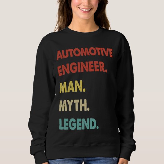 Automotive Engineer Man Myth Legend Trui (Voorkant)