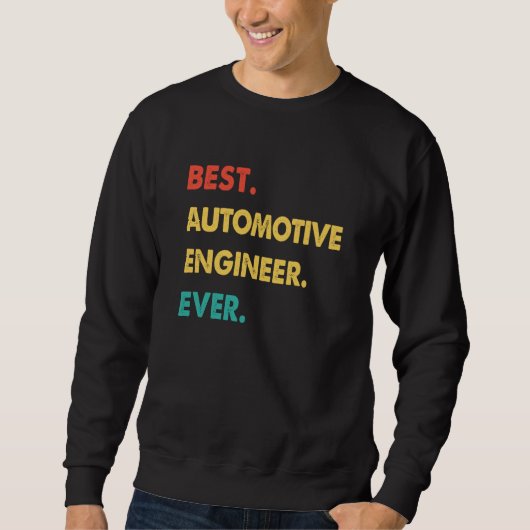 Automotive Engineer Retro Best Automotive Engineer Trui (Voorkant)