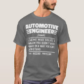 Automotive Engineer Zelfstandig naamwoord Professi T-shirt (Voorkant)