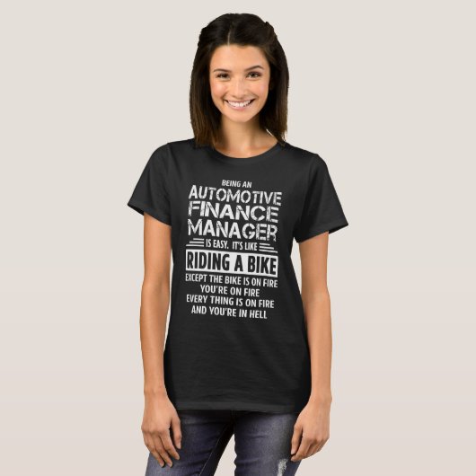 Automotive Finance Manager T-shirt (Voorkant volledig)
