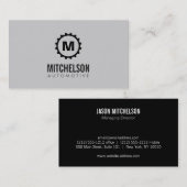 Automotive Gear Initiaal Auto Reparatie, Mechanic Visitekaartje (Voorkant / Achterkant)