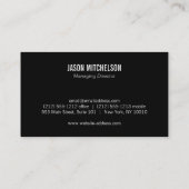 Automotive Gear Initiaal Auto Reparatie, Mechanic Visitekaartje (Achterkant)