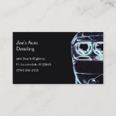 Automotive koplamp Amerikaanse Muscle Car Visitekaartje (Voorkant)