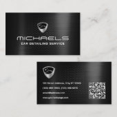 Automotive logo faux carbon texture Business Card Visitekaartje (Voorkant / Achterkant)