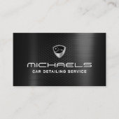 Automotive logo faux carbon texture Business Card Visitekaartje (Voorkant)